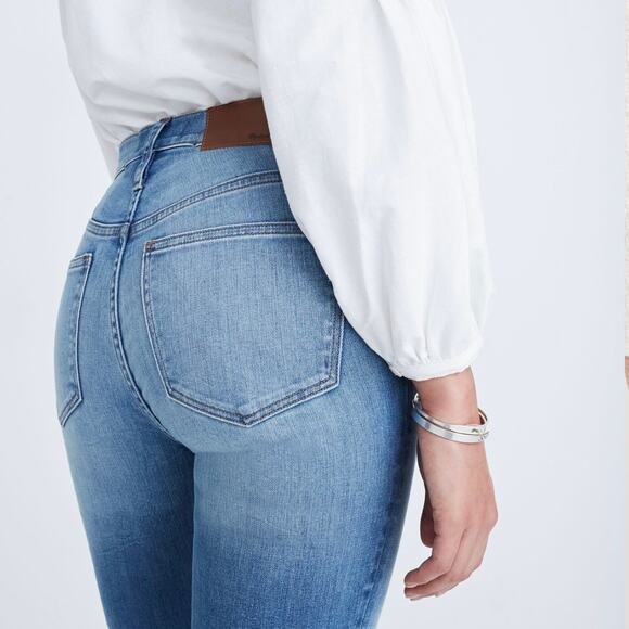 MADEWELL Cali Demi Boot Button Fly Jeans 25 Petite - Picture 2 of 11